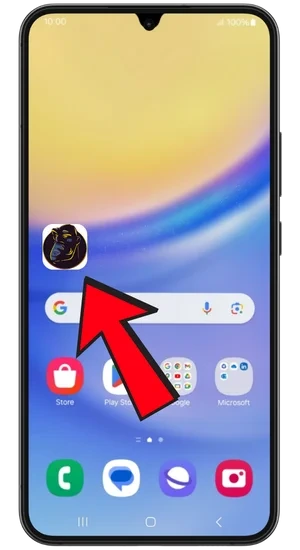 App icon on Android screen